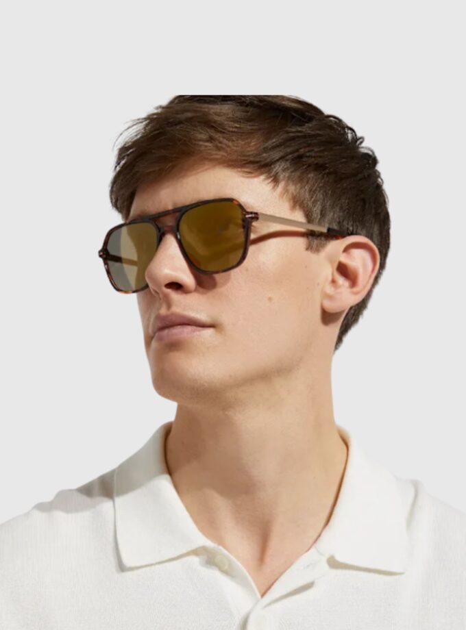 Dune's Osark - Men's Tortoiseshell Oversized Sunglasses