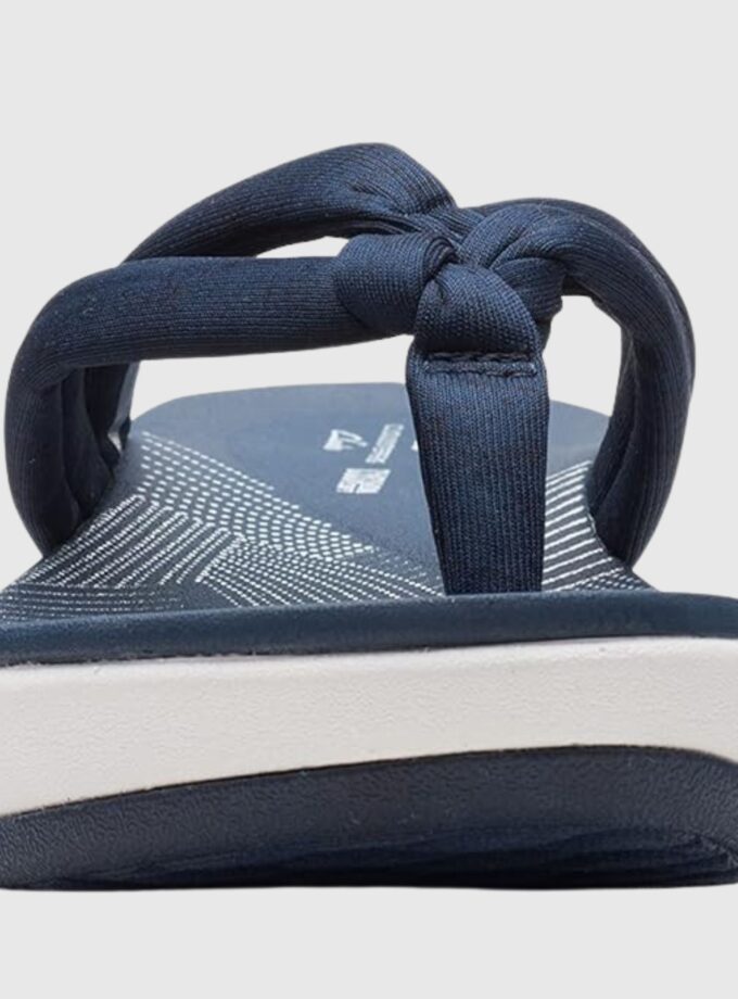 Clarks Women's Arla Kaylie Flip Flops, Navy Textile Size 7