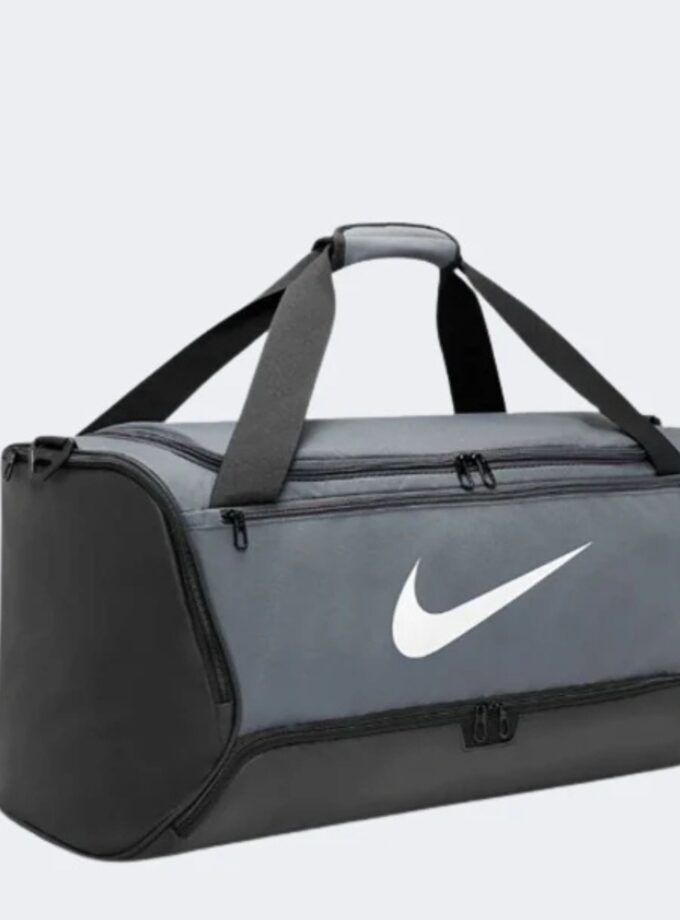 Nike Brasilia 9.5 (60 L) Men Training Bag (Grey, White & Black)
