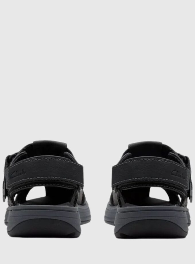 Clarks Men's Saltway Cove (Black Leather, Size 9+)