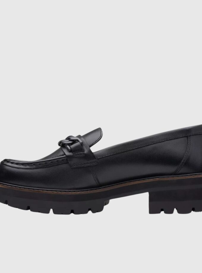 Women Clarks Orianna B;ack Loafer