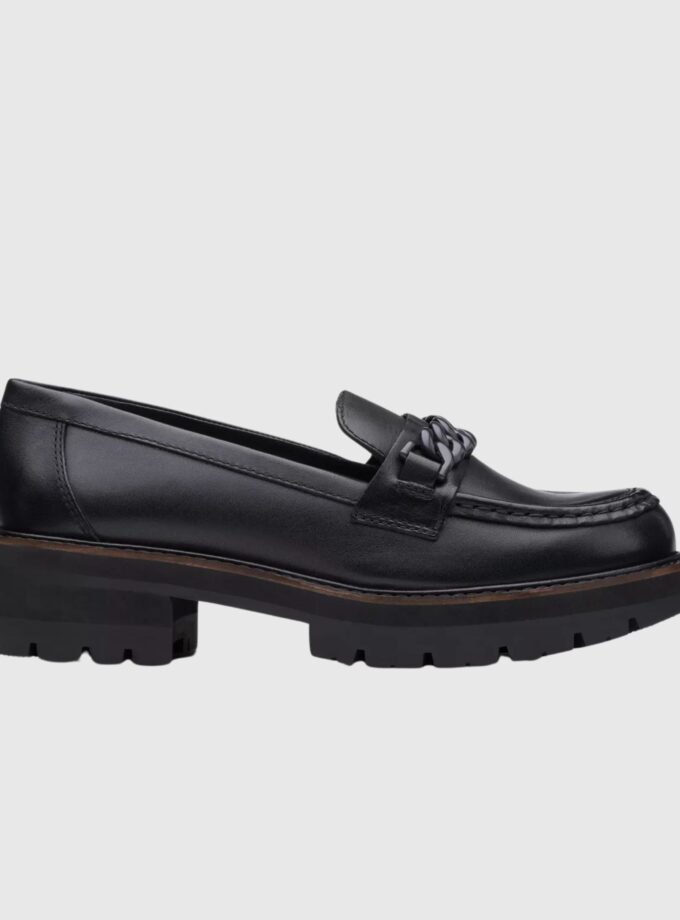 Women Clarks Orianna B;ack Loafer