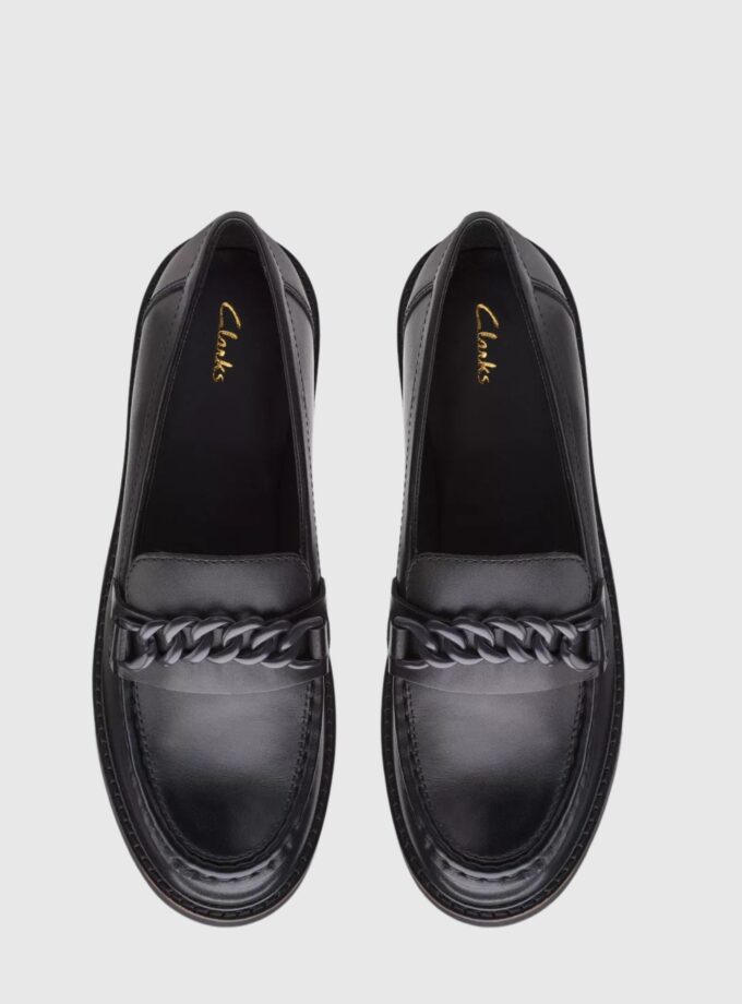 Women Clarks Orianna B;ack Loafer